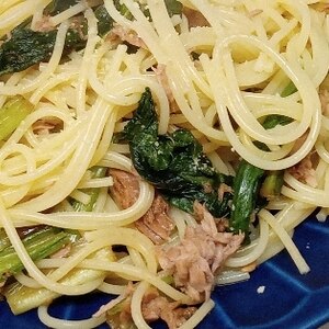 *ほうれんそうとツナの和風パスタ*